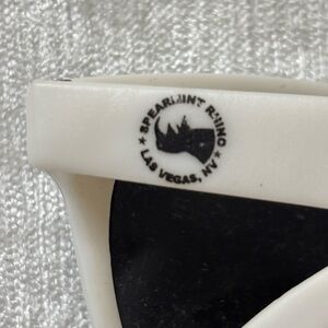 Spearmint Rhino Las Vegas White Sunglasses with Black Lenses